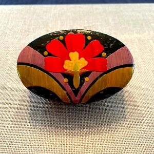 Asian-inspired hand-made decorative box.